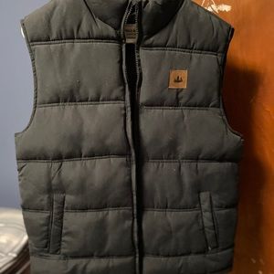 Blue puffer vest